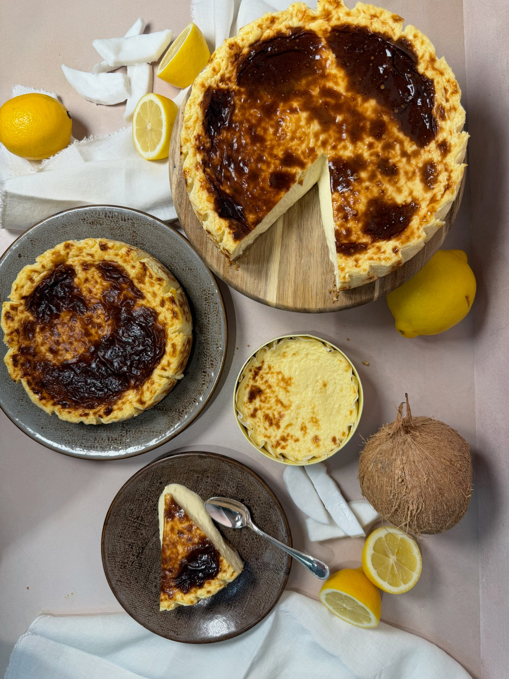 Tarta de Queso | Limon, Coco y Gruyére