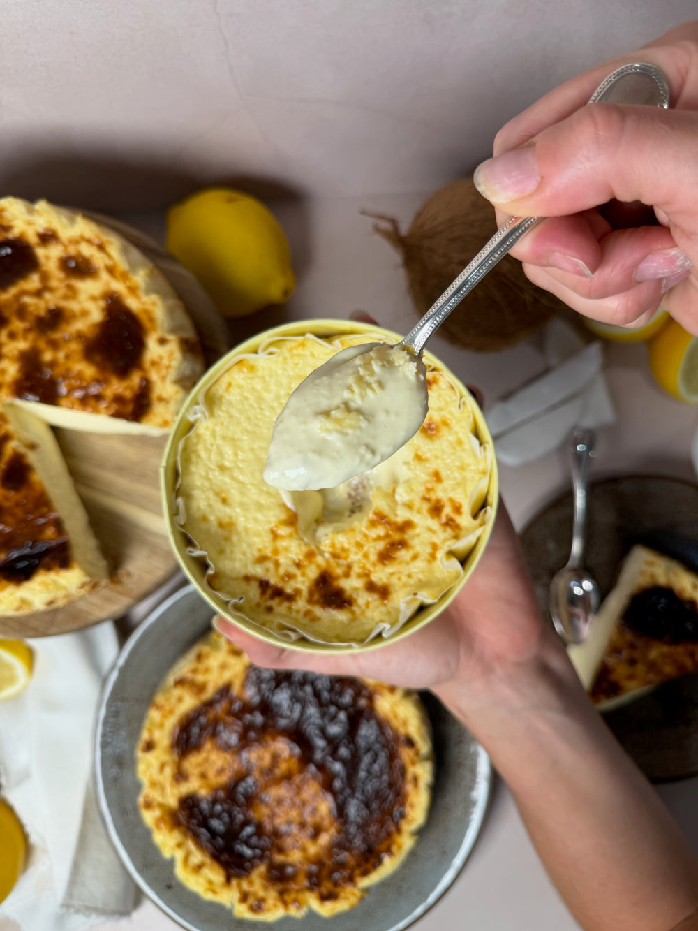 Tarta de Queso | Limon, Coco y Gruyére