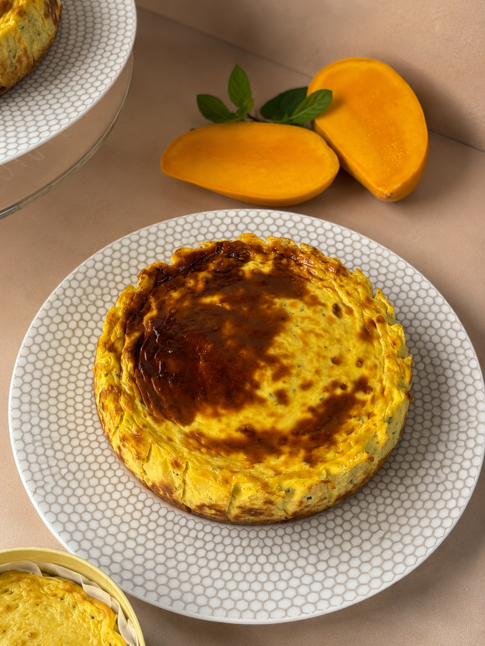 Tarta de Queso | Mango con Albahaca