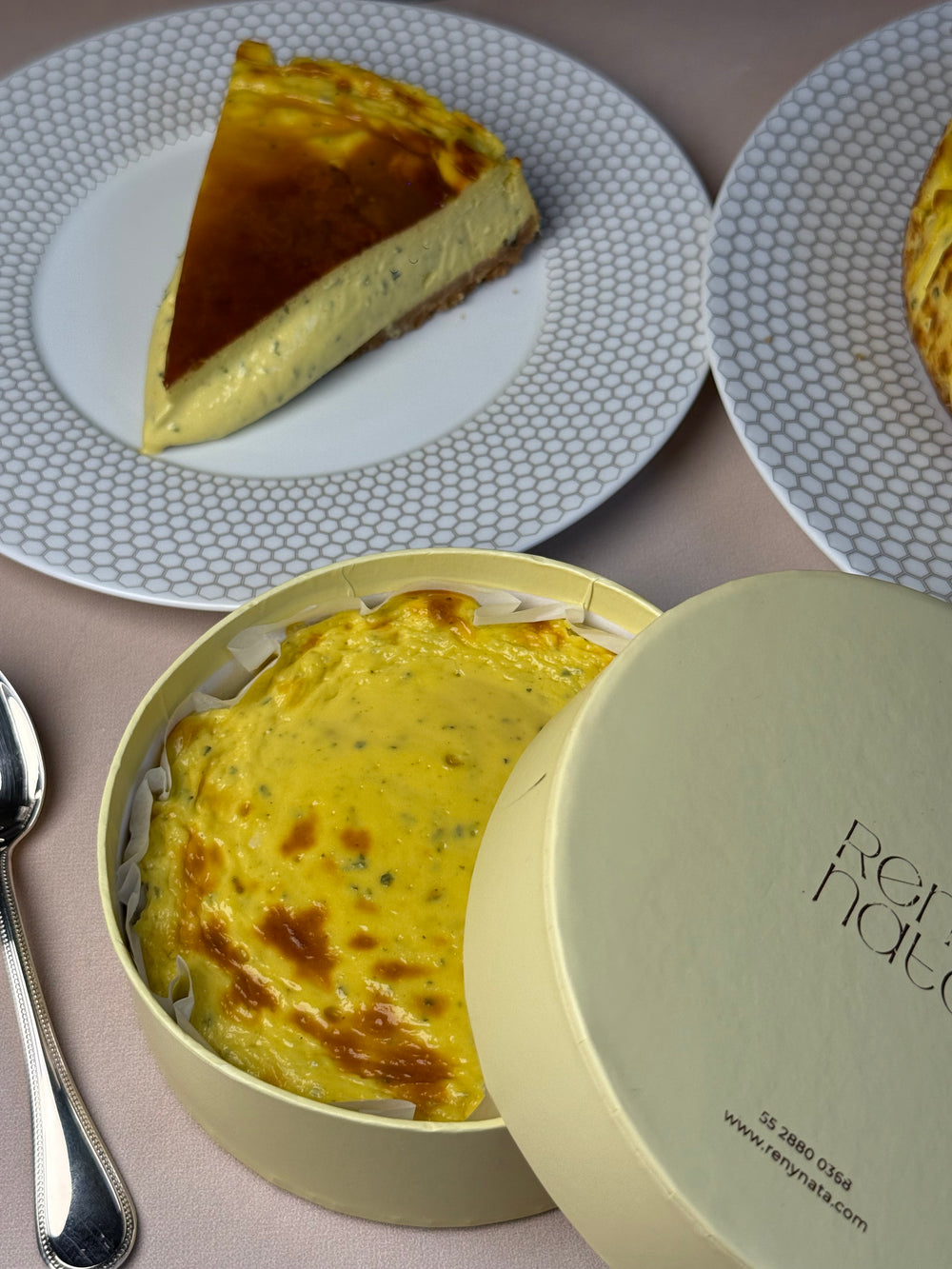Tarta de Queso | Mango con Albahaca